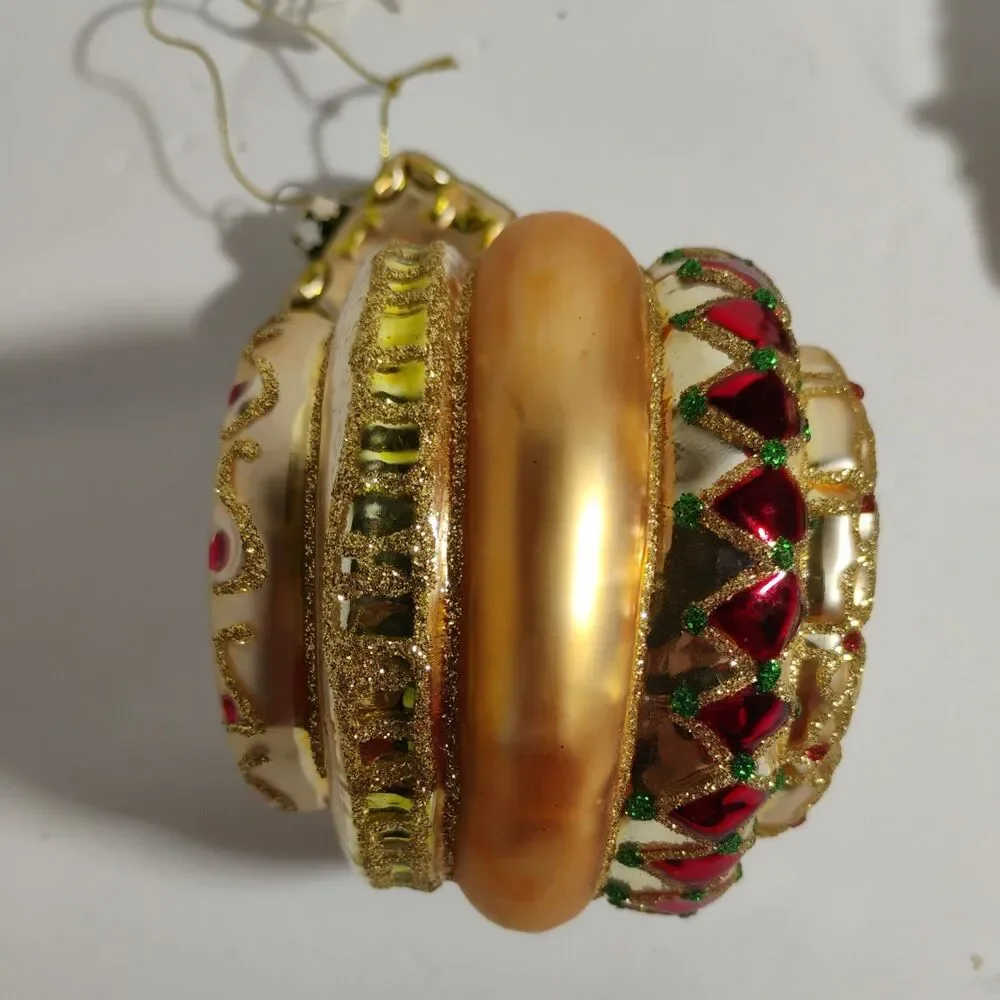 Grande Living 12 Days of Christmas  Glass Tree Ornaments 4,5,6 by Dillard's